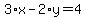 3%2Ax-2%2Ay=4