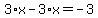 3%2Ax-3%2Ax=-3