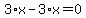 3%2Ax-3%2Ax=0