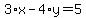 3%2Ax-4%2Ay=5
