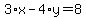 3%2Ax-4%2Ay=8