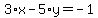 3%2Ax-5%2Ay=-1