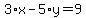 3%2Ax-5%2Ay=9