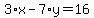 3%2Ax-7%2Ay=16