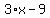 3%2Ax-9