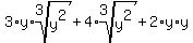 3%2Ay%2Aroot%283%2Cy%5E2%29%2B4%2Aroot%283%2Cy%5E2%29%2B2%2Ay%2Ay