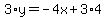 3%2Ay=-4x%2B3%2A4
