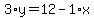 3%2Ay=12-1%2Ax