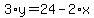 3%2Ay=24-2%2Ax