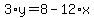 3%2Ay=8-12%2Ax