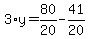3%2Ay=80%2F20-41%2F20