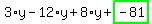 3%2Ay-12%2Ay%2B8%2Ay%2Bhighlight_green%28+-81+%29