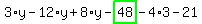 3%2Ay-12%2Ay%2B8%2Ay-highlight_green%28+48+%29-4%2A3-21