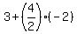 3%2B%284%2F2%29%2A%28-2%29