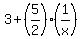 3%2B%285%2F2%29%281%2Fx%29