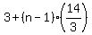 3%2B%28n-1%29%2814%2F3%29