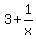 3%2B1%2Fx
