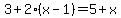 3%2B2%28x-1%29=5%2Bx