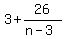 3%2B26%2F%28n-3%29