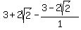 3%2B2sqrt%282%29-%283-2sqrt%282%29%29%2F1