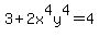 3%2B2x%5E4y%5E4=4
