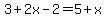 3%2B2x-2=5%2Bx