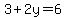 3%2B2y=6