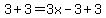 3%2B3=3x-3%2B3