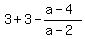 3%2B3-%28a-4%29%2F%28a-2%29