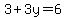 3%2B3y=6