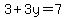 3%2B3y=7