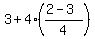 3%2B4%28%282-3%29%2F4%29