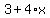 3%2B4%2Ax