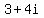 3%2B4i