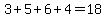 3%2B5%2B6%2B4=18