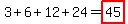 3%2B6%2B12%2B24=highlight%2845%29