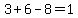 3%2B6-8=1