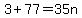 3%2B77=35n