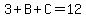 3%2BB%2BC=12