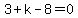 3%2Bk-8=0