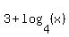 3%2Blog%284%2C%28x%29%29