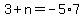 3%2Bn=-5%2A7