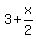 3%2Bx%2F2