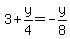 3%2By%2F4=-y%2F8