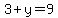 3%2By=9