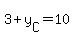 3%2By%5BC%5D=10