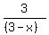 3%2F%28%283-x%29%29