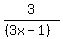 3%2F%28%283x-1%29%29