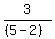 3%2F%28%285-2%29%29