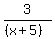 3%2F%28%28x%2B5%29%29